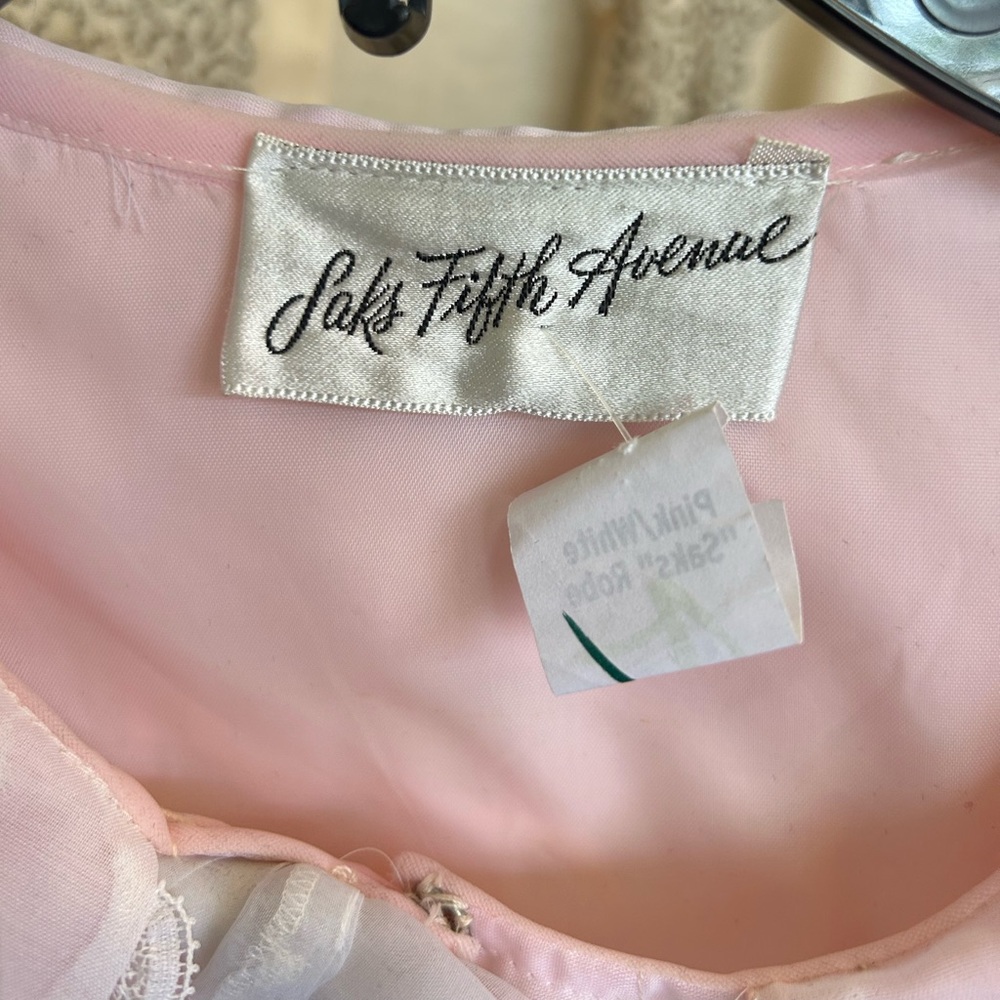 Vintage Saks Fifth Avenue boudoir jacket dress - Picture 5 of 5